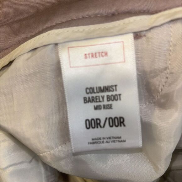 Women’s Dress Pants Work Wear Trouser Pink Houndstooth Express Sz 00 - Picture 6 of 6